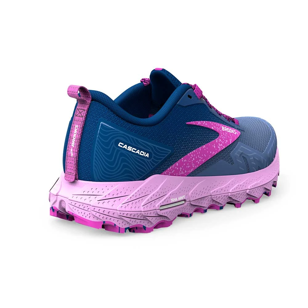 BROOKS Women's Cascadia Trail Running Shoe- Navy/Purple/Violet - Regular (B) 6 BROOKS Women's Cascadia Trail Running Shoe- Navy/Purple/Violet - Regular (B) - Image 4