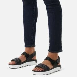 Sorel Women's Viibe Sandal - Black/Sea Salt- Regular (B) -BROOKS Sales Shop 2030511 010 a9