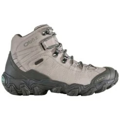 Oboz Women's Bridger Mid B-DRY Hiking Shoe- Frost Gray