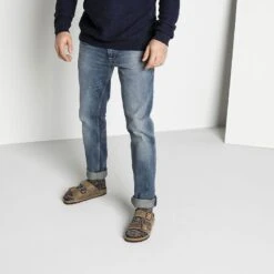 Birkenstock Arizona Cork Tobacco Brown Oiled Leather Sandal- Regular/Wide -BROOKS Sales Shop 352203 f look m