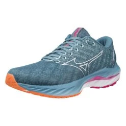 Mizuno Women's Wave Inspire 19 Running Shoe- Provincial Blue/White- Regular (B) -BROOKS Sales Shop 411398 5B00 07