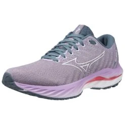 Mizuno Women's Wave Inspire 19 Running Shoe- Wisteria/China Blue- Regular (B) -BROOKS Sales Shop 411398 6BCL 07