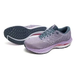 Mizuno Women's Wave Inspire 19 Running Shoe- Wisteria/China Blue- Regular (B) -BROOKS Sales Shop 411398 6BCL 99