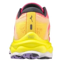 Mizuno Women's Wave Sky 7 Running Shoe - High/Vis Pink/Ombre Blue - Regular (B) -BROOKS Sales Shop 411413 1VRE 05