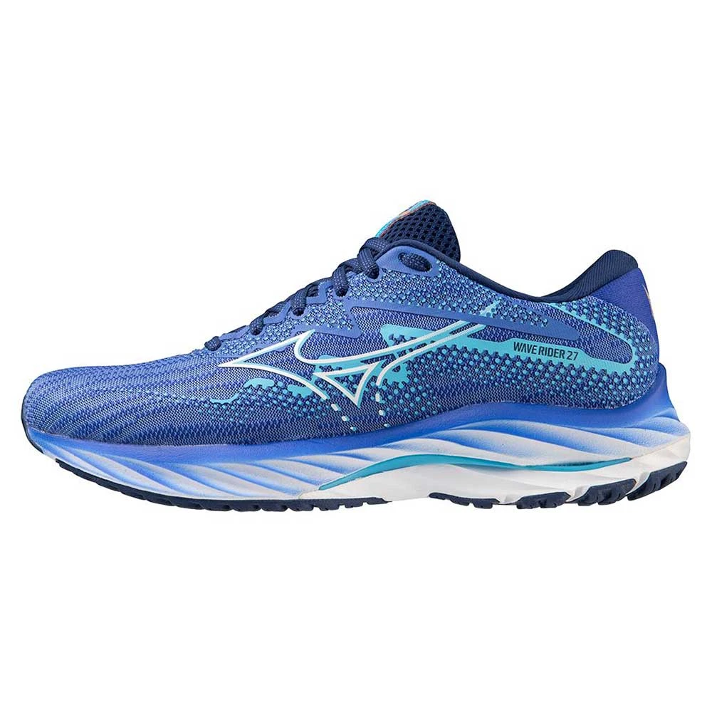 Mizuno Women's Wave Rider 27 Running Shoe - Ultramarine/White- Regular (B) 4 Mizuno Women's Wave Rider 27 Running Shoe - Ultramarine/White- Regular (B) - Image 2