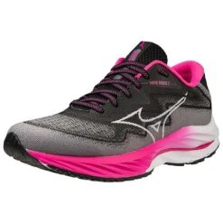 Mizuno Women's Project Zero Wave Rider 27 Running Shoe - Black/White- Regular (B) -BROOKS Sales Shop 411424 9000 07