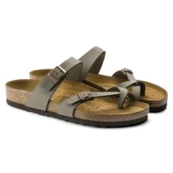 Birkenstock Mayari Cork Stone Birko-Flor Nubuck Sandal- Regular/Wide -BROOKS Sales Shop 71071 pair