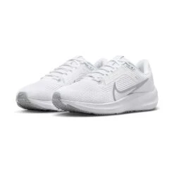 Nike Women's Air Zoom Pegasus 40 Running Shoe- White/Metallic Silver/Pure Platinum- Regular (B) -BROOKS Sales Shop AURORA DV3854 101 PHCFH001 2000