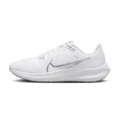 Nike Women's Air Zoom Pegasus 40 Running Shoe- White/Metallic Silver/Pure Platinum- Regular (B) -BROOKS Sales Shop AURORA DV3854 101 PHSLH000 2000