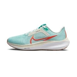 Women's Nike Air Zoom Pegasus 40 Running Shoe - Jade Ice/Picante Red-White-Sea Glass- Regular (B) -BROOKS Sales Shop AURORA DV3854 300 PHSLH000 2000