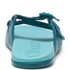 Chaco Women's Chillos Slide - Ocean Blue- Regular (B) -BROOKS Sales Shop CHAW JCH109118 022221 S22 270