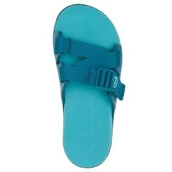 Chaco Women's Chillos Slide - Ocean Blue- Regular (B) -BROOKS Sales Shop CHAW JCH109118 022221 S22 TOP