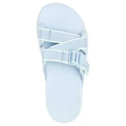 Chaco Women's Chillos Slide Sandals - Outskirt Sky Blue - Regular (B) -BROOKS Sales Shop CHAW JCH109126 022221 S22 TOP
