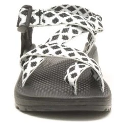 Chaco Women's Z Cloud 2 Sandal - Quilt Black/White - Regular (B) -BROOKS Sales Shop CHAW JCH109506 032222 S23 090 1