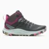 Merrell Women's Antora 3 Mid Waterproof Boot - Black/Fuchsia - Regular (B) -BROOKS Sales Shop MRLW J067582 020722 S23 000