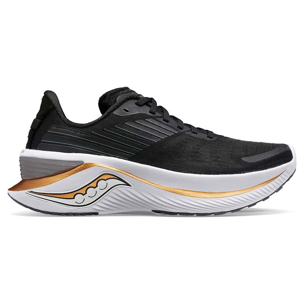 Saucony Women's Endorphin Shift 3 Running Shoes- Black/Goldstrck- Regular (B) 3 Saucony Women's Endorphin Shift 3 Running Shoes- Black/Goldstrck- Regular (B)