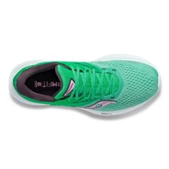 Saucony Women's Ride 16Running Shoe - Sprig/Peony - Wide (D) -BROOKS Sales Shop S10831 25 3