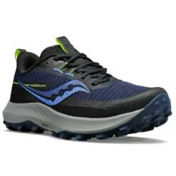 Saucony Women's Peregrine 13 Trail Running Shoe - Night/Fossil - Regular (B) -BROOKS Sales Shop S10838 15 5