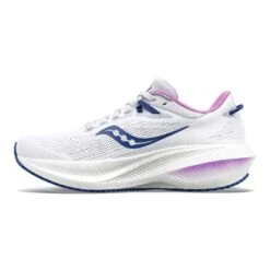 Saucony Women's Triumph 21 Running Shoe - White/Indigo - Regular (B) -BROOKS Sales Shop S10881 31 2 1