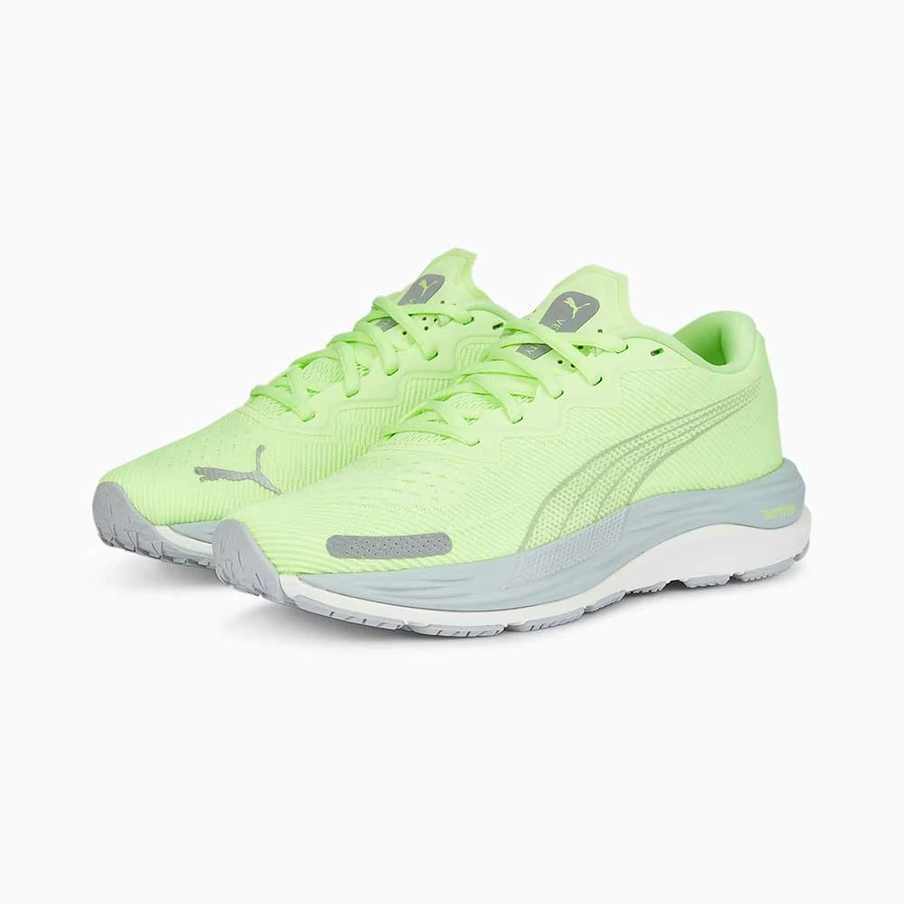 Women's Velocity Nitro 2 Running Shoe- Puma White/Speed Green- Regular (B) 4 Women's Velocity Nitro 2 Running Shoe- Puma White/Speed Green- Regular (B) - Image 2