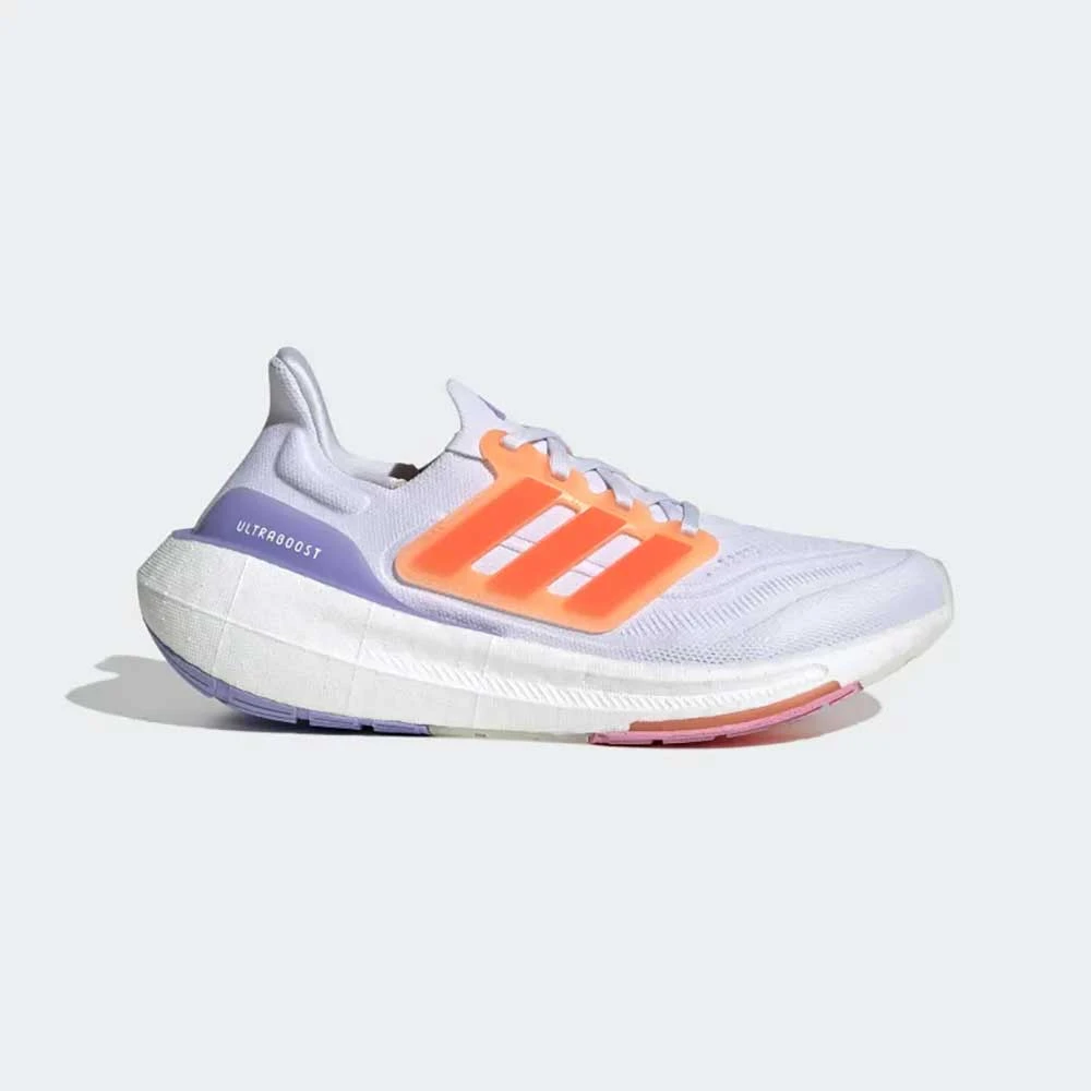 ADIDAS Women's Ultraboost Light Running Shoe - Ftwr White/Solar Red/Beam Pink - Regular (B) 3 ADIDAS Women's Ultraboost Light Running Shoe - Ftwr White/Solar Red/Beam Pink - Regular (B)