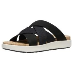 Keen Women's Elle Mixed Slide - Black/Birch - Regular (B) -BROOKS Sales Shop elle mix