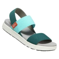 Keen Women's Elle Backstrap Sandal - Sea Moss/Ipanema - Regular (B) -BROOKS Sales Shop elle moss